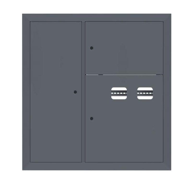 щит этажный 2кв. слаботочка слева ral7024 (1000х950х150) proxima ekf mb29-v-2z-ral7024 от BTSprom.by