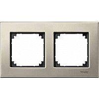  Рамка 2-м Merten метал. титан SchE MTN403205 фото в каталоге от BTSprom.by