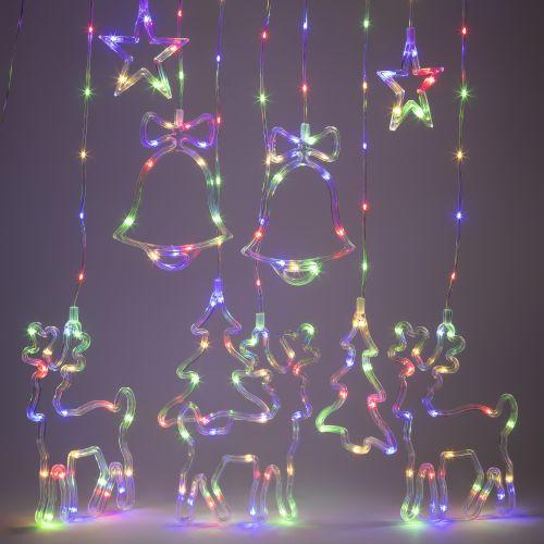  Гирлянда светодиодная "Занавес" "Новый год" 2.4х1.1м 171LED мультиколор IP2 220В 8 режимов дл. провода 3м Эра Б0055998 фото в каталоге от BTSprom.by