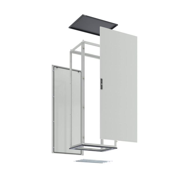 комплект напольного корпуса cqe n 1400х1200х400мм с двустворчат. дверью и с задн. панелью ram block dkc r5cqen14124 от BTSprom.by