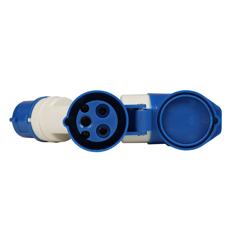  Адаптер силовой двухлучевой 1012 16А 6h 220AC 2P+PE IP44 КЭАЗ 235595 фото в каталоге от BTSprom.by