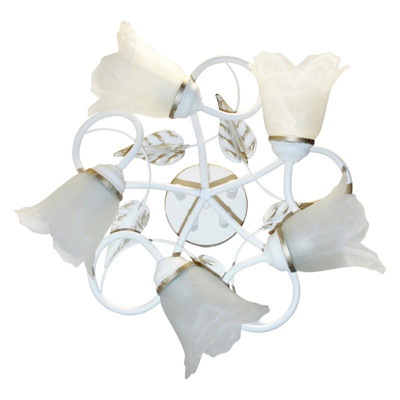 светильник "бонни" 151 (плафон 3316) нпб 01-5х60-153 е14 иу бел. зол. элетех 1005404782 от BTSprom.by