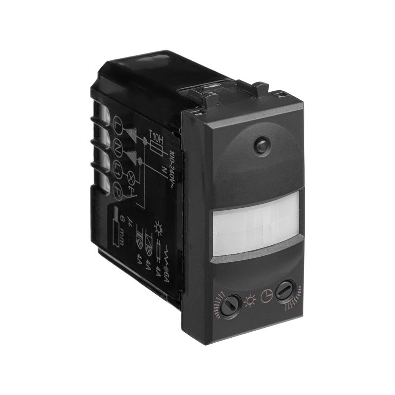  Датчик движения модульный 1мод. Avanti "Черный матовый" DKC 4412141 фото в каталоге от BTSprom.by