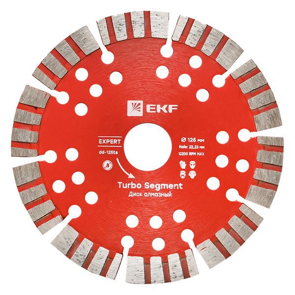 диск алмазный turbo segment 125х22.23мм expert ekf dd-125ts от BTSprom.by