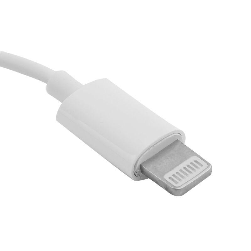  Наушники вкладыши с микрофоном ELX-WHP04-C01 проводные Lightning 1.2м коробка+бокс бел. ERGOLUX 15285 фото в каталоге от BTSprom.by