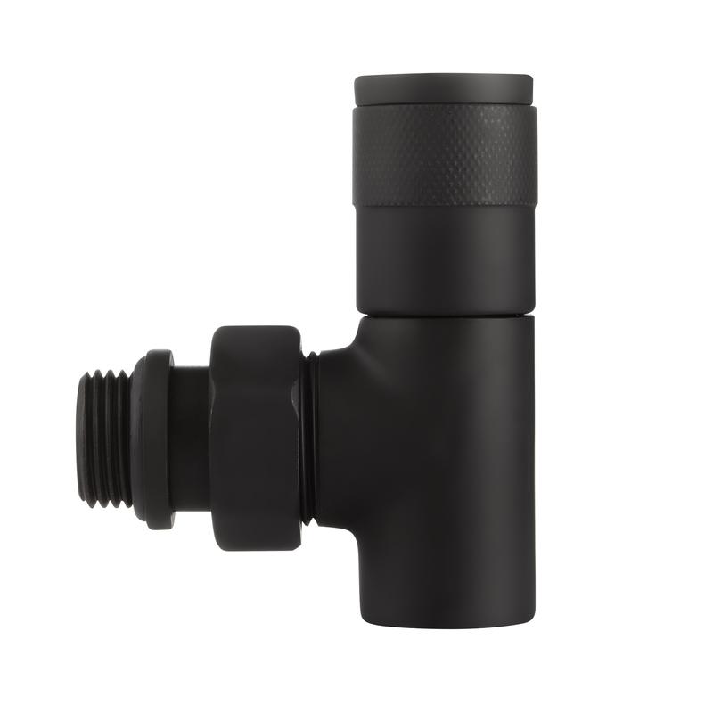  Набор дизайн-вентилей PIANO угловой 1/2дюйм черн. Royal Thermo НС-1422585 фото в каталоге от BTSprom.by