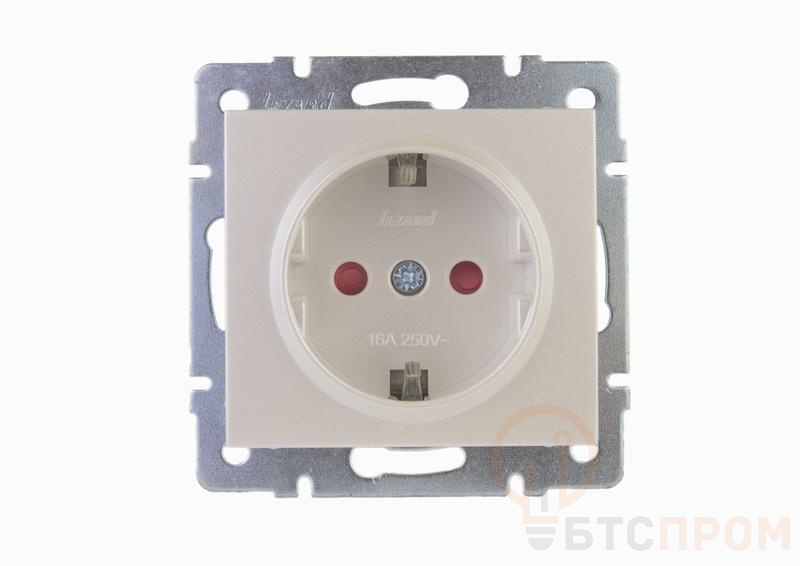 Розетка 1-м Rain защ. шторки керамика механизм жемчуж./бел. перламутр. LEZARD 703-3088-124 фото в каталоге от BTSprom.by  Розетка 1-м Rain защ. шторки керамика механизм жемчуж./бел. перламутр. LEZARD 703-3088-124 фото в каталоге от BTSprom.by