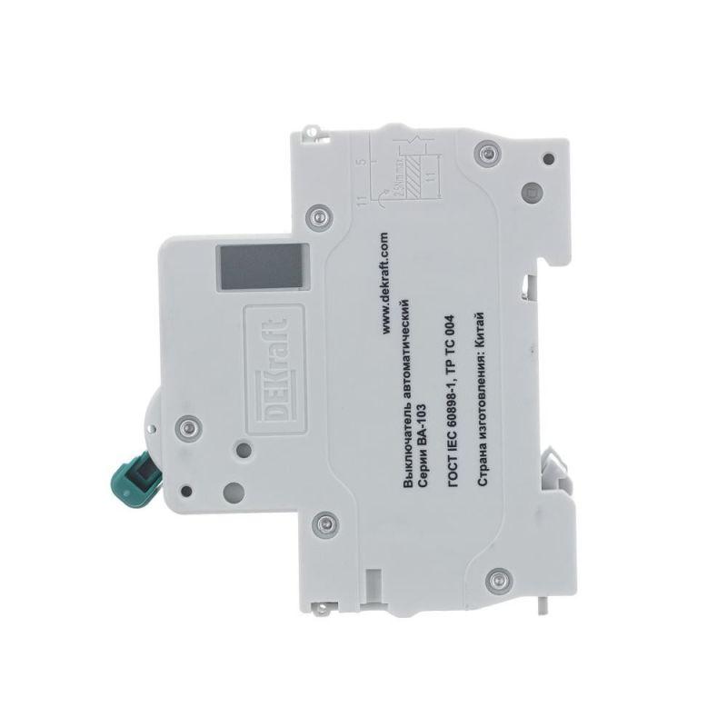 Выключатель автоматический модульный 3п C 32А 6кА ВА-103 DEKraft 12308DEK фото в каталоге от BTSprom.by
