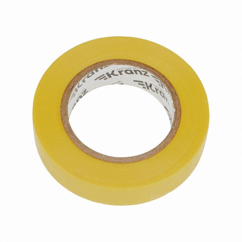  Изолента ПВХ 0.13х15мм 20м желт. Kranz KR-09-2602 фото в каталоге от BTSprom.by
