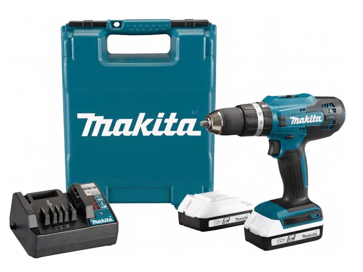 аккум. ударная дрель-шуруповерт makita g-seria hp488d006 в чем. (18.0 в, 2 акк., 2.0 а/ч li-ion, 2 скор., 42 нм, шурупы до 36 мм, сверление в металле до 13 мм) hp488d006 от BTSprom.by