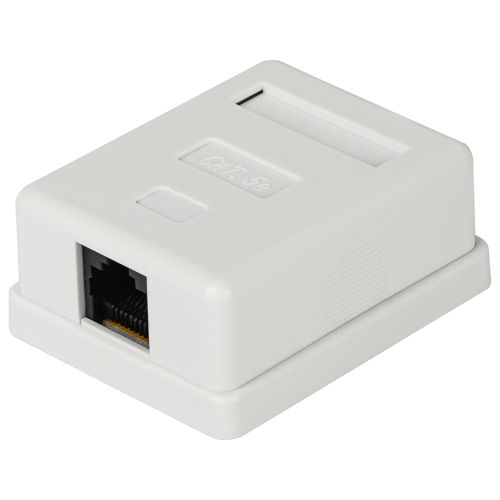  Розетка компьютерная 1-м RJ45 кат.5E неэкранир. Эра Б0056900 фото в каталоге от BTSprom.by