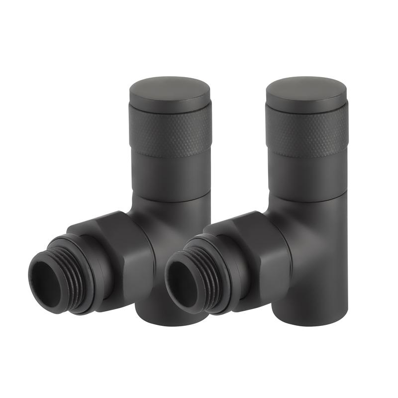  Набор дизайн-вентилей PIANO угловой 1/2дюйм черн. Royal Thermo НС-1422585 фото в каталоге от BTSprom.by