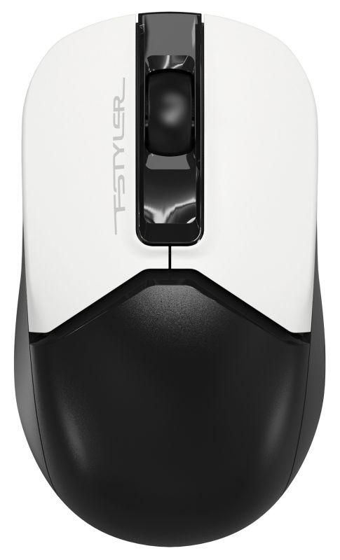 мышь оптическая беспроводная fstyler fb12 (1200dpi) bt/radio usb (3but) бел./черн. a4tech 1595332 от BTSprom.by