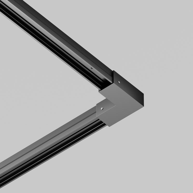  Коннектор угловой для профиля Elasity IP черн. Maytoni O-TR001-AC90 фото в каталоге от BTSprom.by