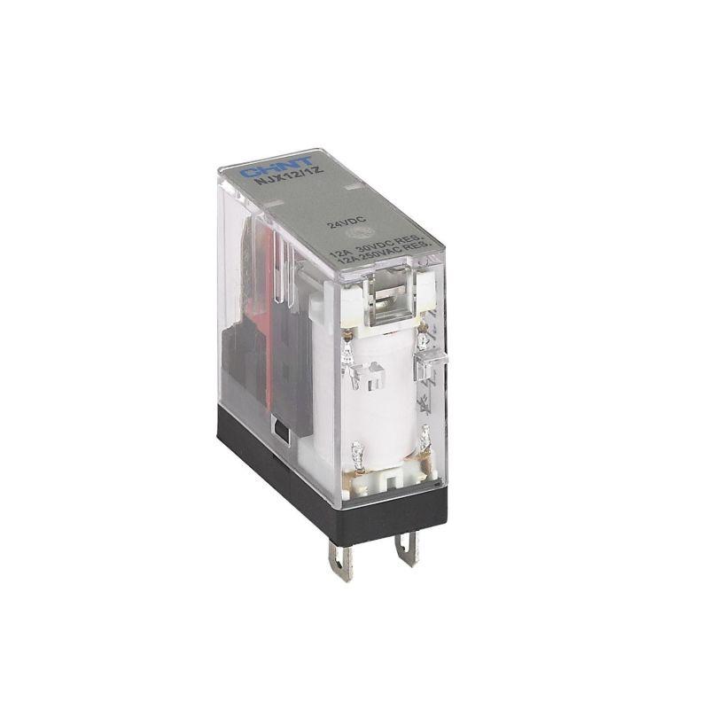 реле миниатюрное njx12/2z(d) 8а dc 24в 2перекл. с индикатором (r) chint 526122 от BTSprom.by