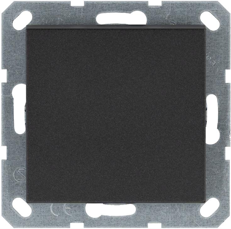 кнопка звонка 1-кл. 10а ip20 механизм антрацит jasmart g3010b от BTSprom.by