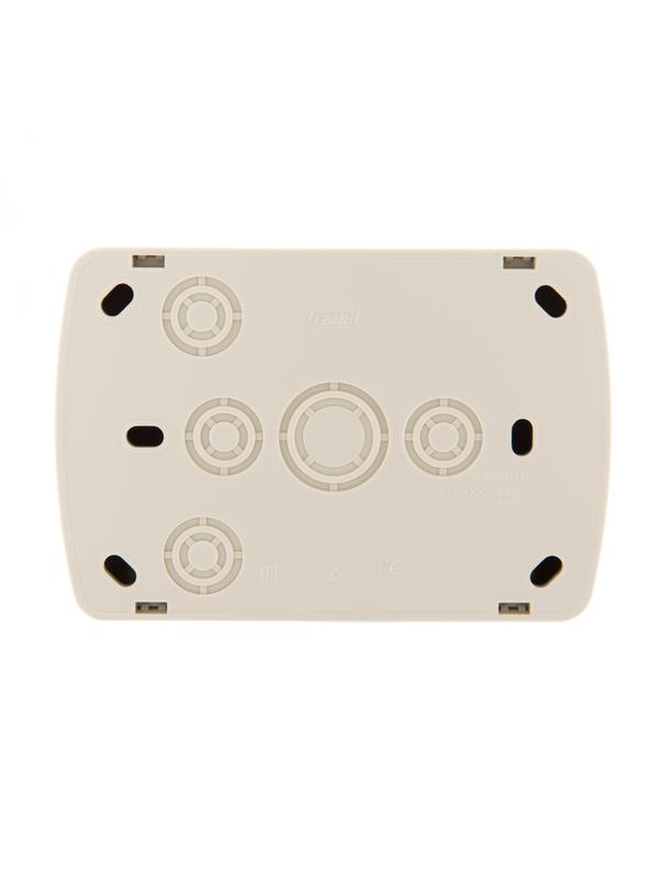  Розетка 2-м ОП Demet 16А IP20 без заземл. закрыт. корпус керамика крем. LEZARD 711-0300-128 фото в каталоге от BTSprom.by