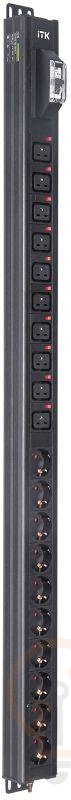 Блок распределения питания BASE PDU PV1101 24U 1ф 16А 10SCHUKO 10C19 без каб. ITK BS-PV70-10D-10C19-11 фото в каталоге от BTSprom.by  Блок распределения питания BASE PDU PV1101 24U 1ф 16А 10SCHUKO 10C19 без каб. ITK BS-PV70-10D-10C19-11 фото в каталоге от BTSprom.by