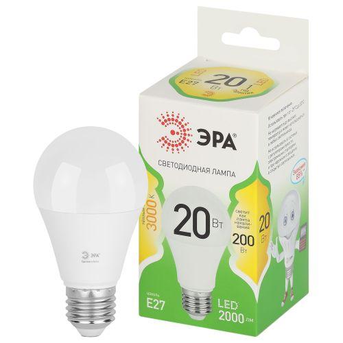 лампа светодиодная green line a60-20w-830-e27 gl 20вт груша 3000к свет тепл. e27 эра б0067106 от BTSprom.by