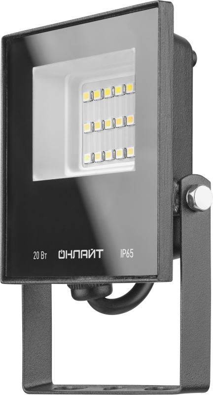 прожектор светодиодный 61 949 ofl-20-6k-bl-ip65-led 20вт 6000к ip65 1600лм черн. онлайт 61949 от BTSprom.by