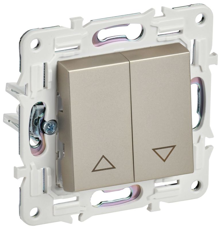 выключатель жалюзи skandy 10а sk-v12sh шампань iek sk-v15-0-10-k37 от BTSprom.by