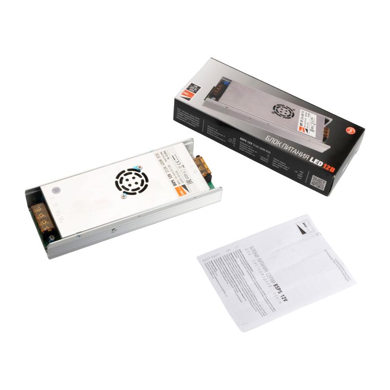  Блок питания для светодиодной ленты 400Вт 33А 12В IP20 BSPS метал. JazzWay 1001399A фото в каталоге от BTSprom.by