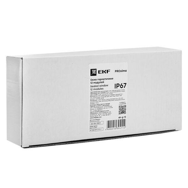  Окно герметичное 12 мод. IP67 PROxima EKF ak-g-12 фото в каталоге от BTSprom.by