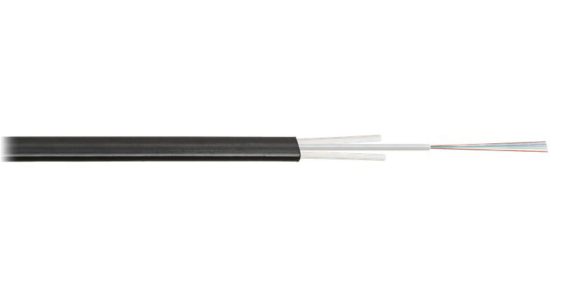 кабель волоконно-оптический 1 волокно одномод. 9/125мкм стандарта g.652.d & g.657.a1 внешний плоский со стеклопластиковыми прутками 1кн pe черн. nikolan nkl-f-001a1d-01b-bk от BTSprom.by