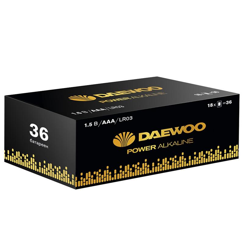 элемент питания алкалиновый aaa/lr03 1.5в power alkaline pack-36 (уп.36шт) daewoo 5042124 от BTSprom.by