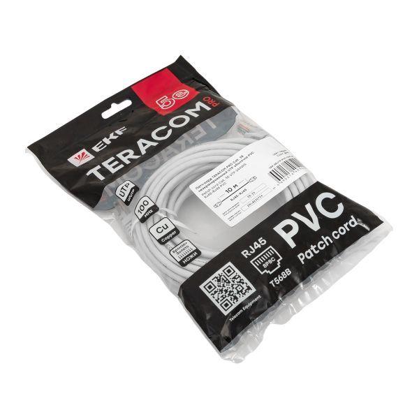  Патч-корд кат.5E UTP неэкранир. PVC сер. 10.0м TERACOM PRO EKF TRP-5EUTP-PVC-10M-GY фото в каталоге от BTSprom.by