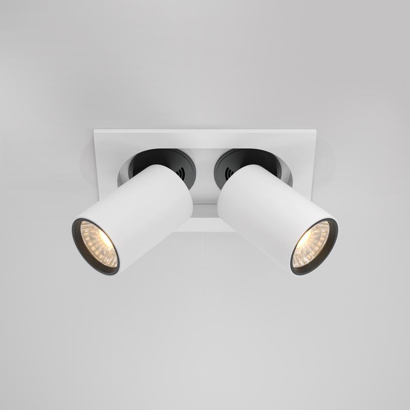  Светильник Hidden 2х10Вт 3000К 36град. встраив. Maytoni DL045-02-10W3K-W фото в каталоге от BTSprom.by