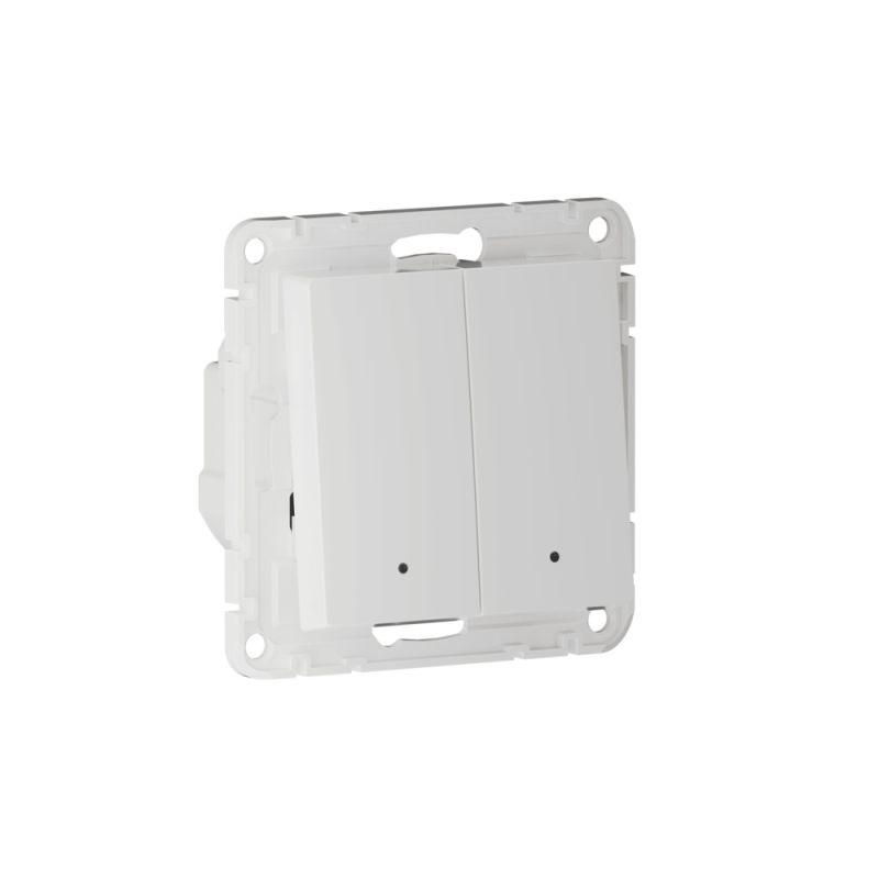  Выключатель 2-кл. AtlasDesign Smart 10А (сх. 5) L+N с подсветкой Zigbee механизм бел. SE ATN000153Z фото в каталоге от BTSprom.by