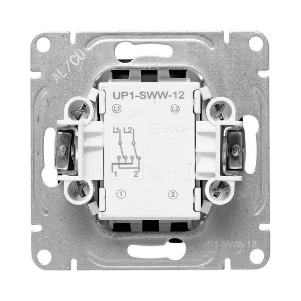  Выключатель перекрестный 1-кл. СП Эпика механизм черн. EKF UP1-SWB-12 фото в каталоге от BTSprom.by