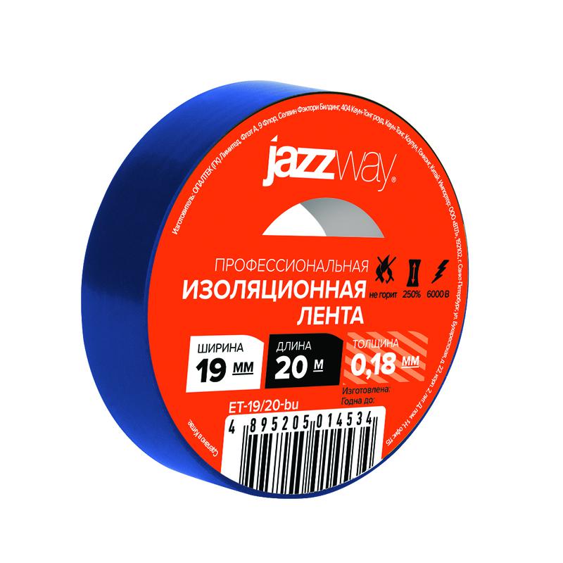 изолента пвх 19ммх20м син. jazzway 5014534 от BTSprom.by