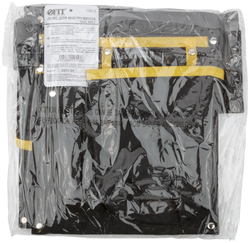  Пояс для инструмента двойн. полиэстер 12 отделений 520х250мм FIT 12513 фото в каталоге от BTSprom.by