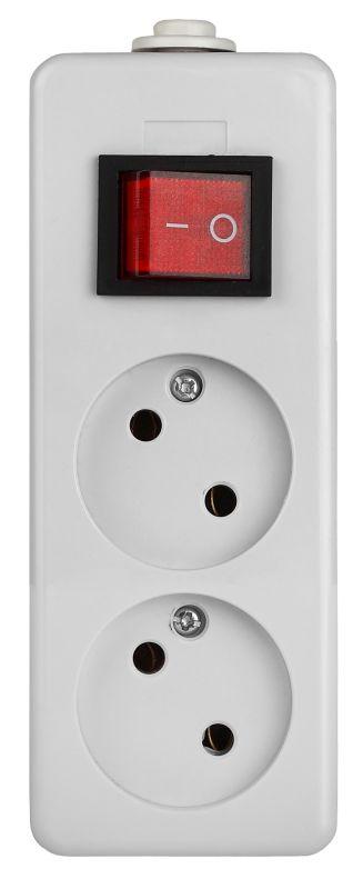 колодка удлинителя 2-м без заземл. k-2s с выкл. эра б0003475 от BTSprom.by