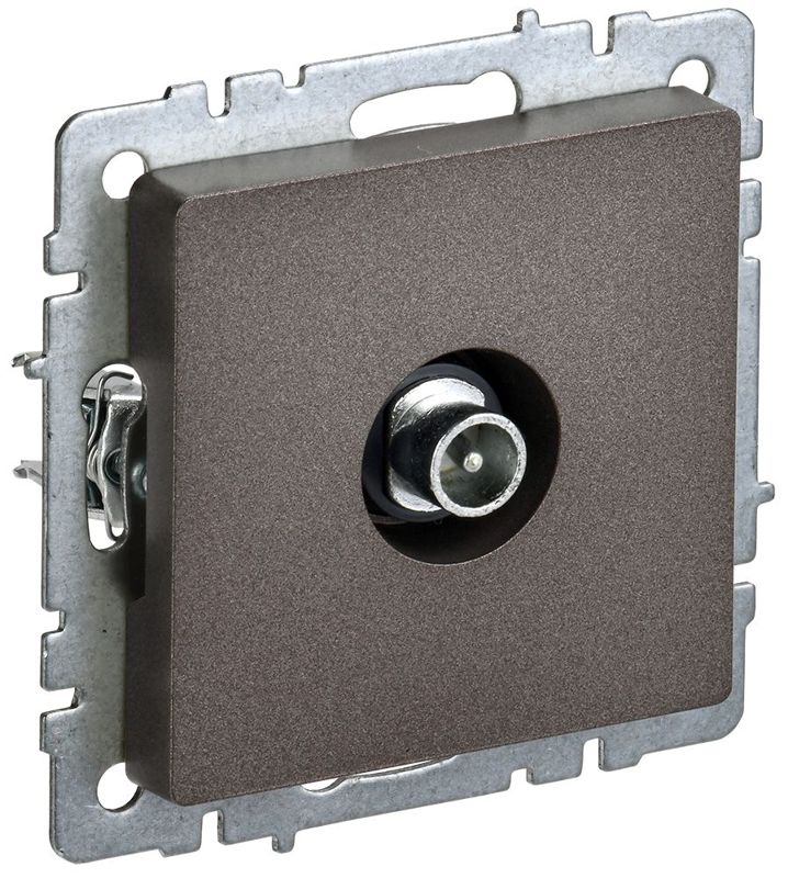 розетка телевизионная проходная tv сп brite ртв10-0-бртб механизм бронза iek br-a10-p-k45 от BTSprom.by