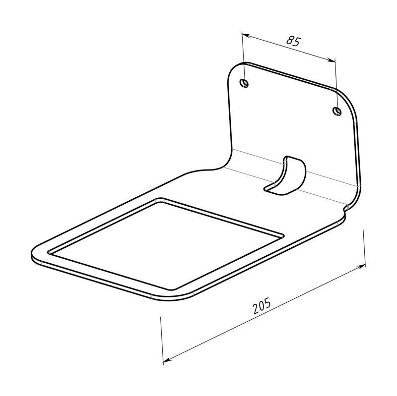  Кронштейн для Яндекс Станции настенный черн. Rexant 38-0622 фото в каталоге от BTSprom.by