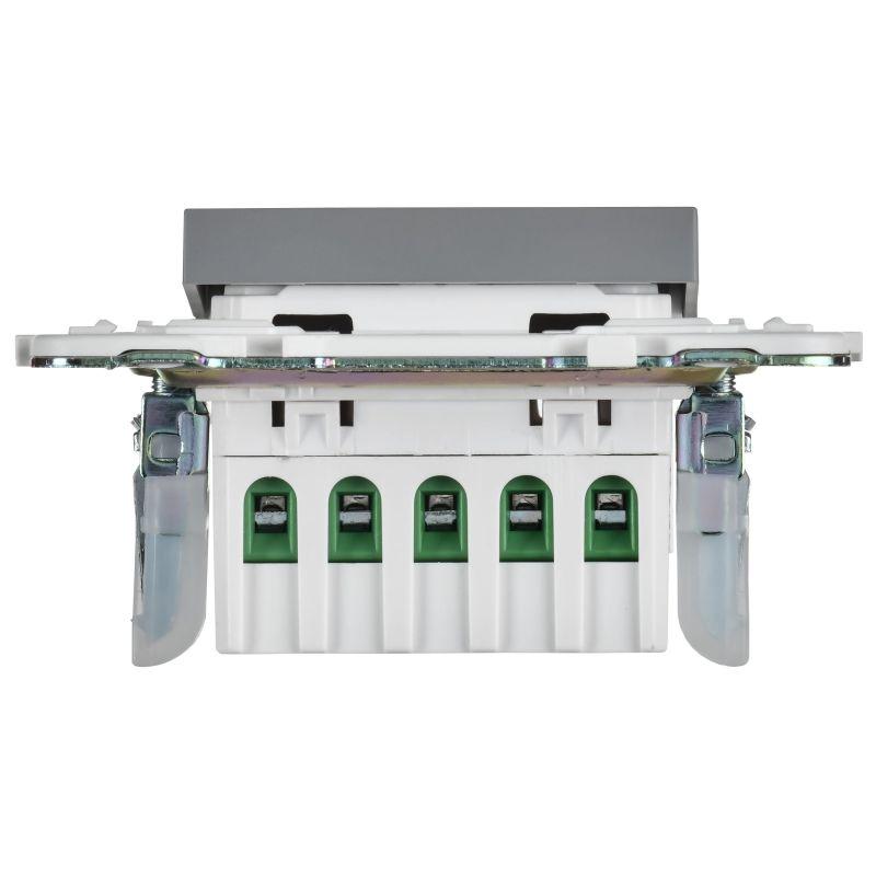  Кнопка звонка SKANDY 10А SK-V17Gr для отелей с индикацией сер. IEK SK-V14-2-10-K03 фото в каталоге от BTSprom.by