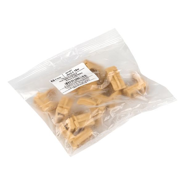  Держатель для труб (клипса) d16мм свет. дерево (уп.10шт) Plast EKF derj-z-16w фото в каталоге от BTSprom.by