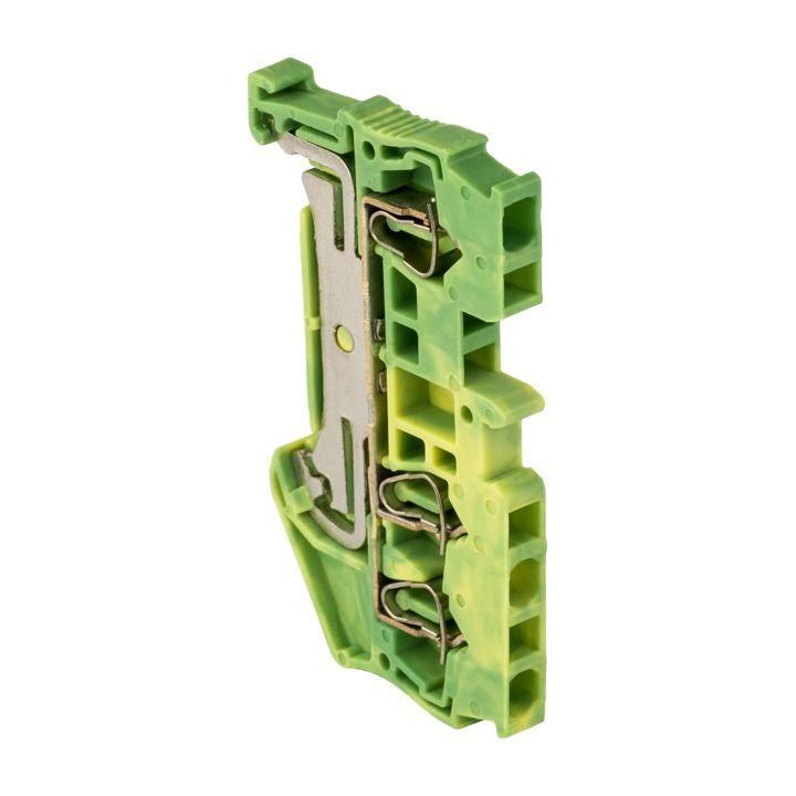 колодка клеммная st-2.5 3 вывода земля пружинная ekf plc-jxb-st-2.5-3-pen от BTSprom.by