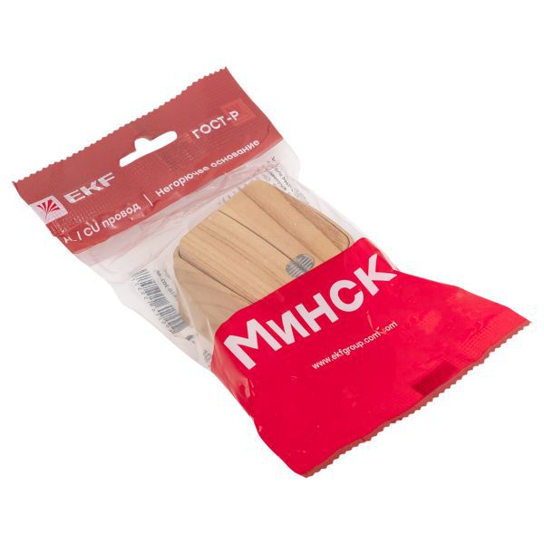  Выключатель 2-кл. 2п ОП Минск 10А IP20 с индикатором светл. дерево EKF EGV10-123-30 фото в каталоге от BTSprom.by