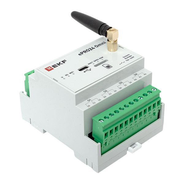  Контроллер удаленного управления 6вх./4вых. Wi-Fi GSM 230 В ePRO24 Omni EKF ePRO24-6-4-WG-OMNI фото в каталоге от BTSprom.by