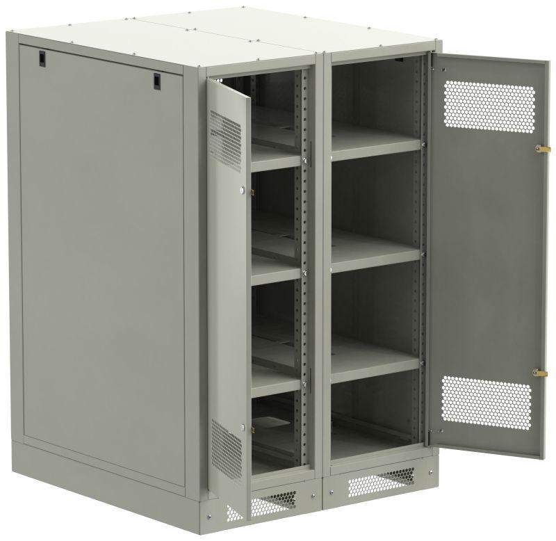 шкаф linea b (пустой) 1350х900мм дверь двустворч. метал. сер. itk lb35-13h99-2m от BTSprom.by