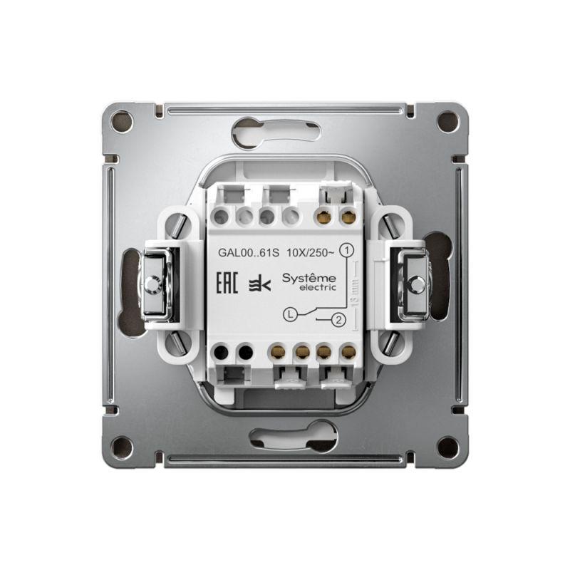  Переключатель 1-кл. ArtGallery 10AX быстрозажим. клем. механизм мокко SE GAL000661S фото в каталоге от BTSprom.by