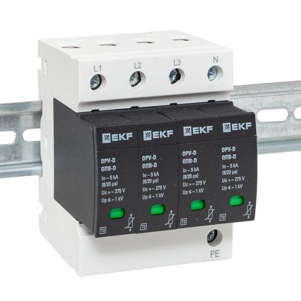  Ограничитель перенапряжения имп. ОПВ-D4 EKF opv-d4 фото в каталоге от BTSprom.by
