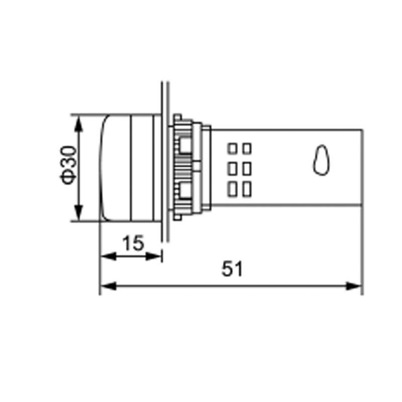  Индикатор значения напряжения красн. VD22 70-500В Rexant 36-5000 фото в каталоге от BTSprom.by