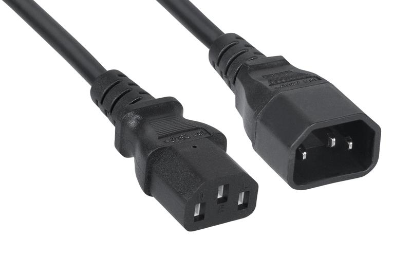 кабель питания монитор-компьютер iec 320 c13-iec 320 c14 (3х0.75) 1.8м pc-189-vde-1.8m cabeus 2103k от BTSprom.by