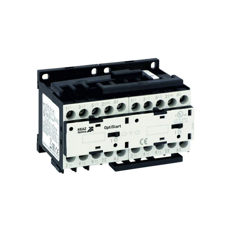мини-контактор реверсивный optistart k-mcr-12-30-01-d125 с подкл. силовой цепи и цепи управления кэаз 335728 от BTSprom.by