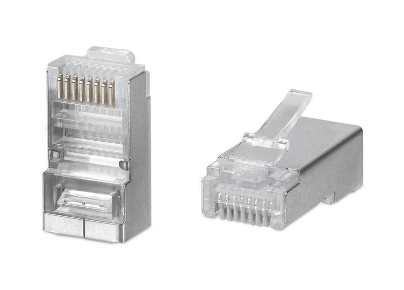 коннектор rj45(8p8c) кат.5e экранир. универс. (уп.100шт) tokov electric tke-cn-5e24-stp от BTSprom.by